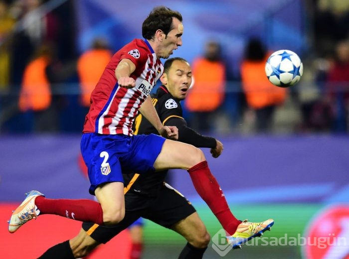 Atletico Madrid-Galatasaray maçından kareler