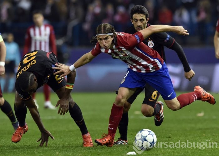 Atletico Madrid-Galatasaray maçından kareler