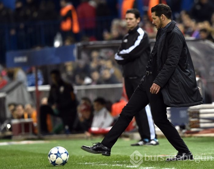 Atletico Madrid-Galatasaray maçından kareler