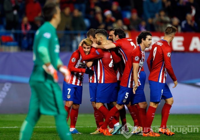 Atletico Madrid-Galatasaray maçından kareler
