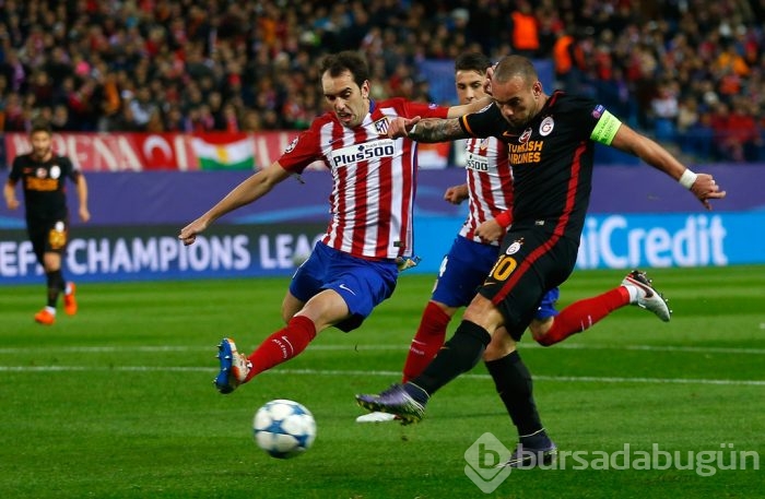 Atletico Madrid-Galatasaray maçından kareler