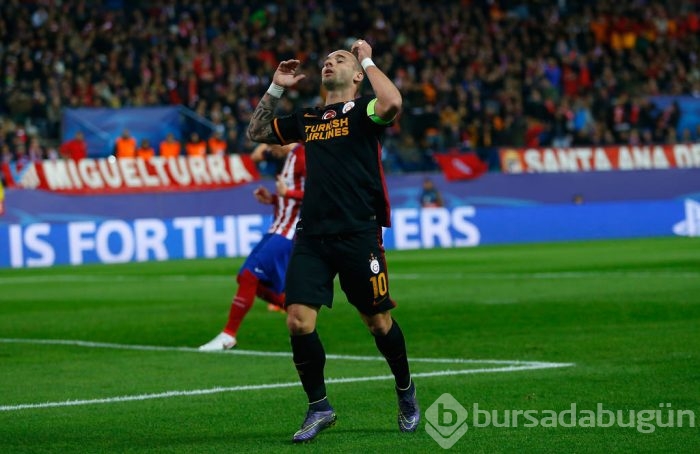 Atletico Madrid-Galatasaray maçından kareler