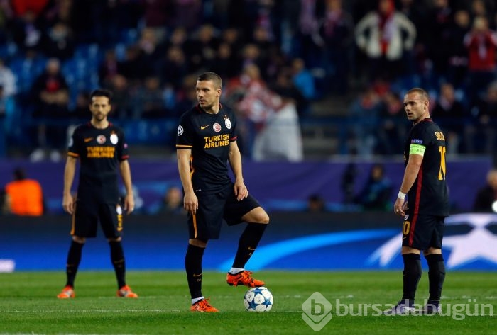 Atletico Madrid-Galatasaray maçından kareler