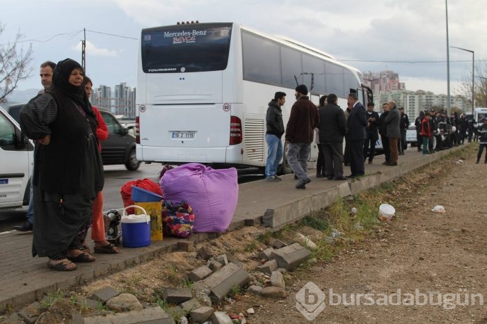 Bursa'da Suriyeli mültecilere baskın