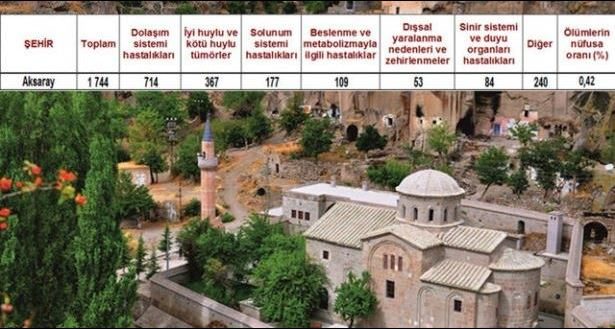 Ölüm oranlarının en yüksek olduğu iller