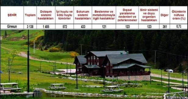 Ölüm oranlarının en yüksek olduğu iller
