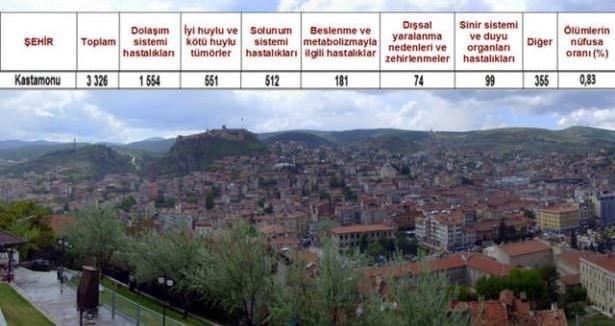 Ölüm oranlarının en yüksek olduğu iller