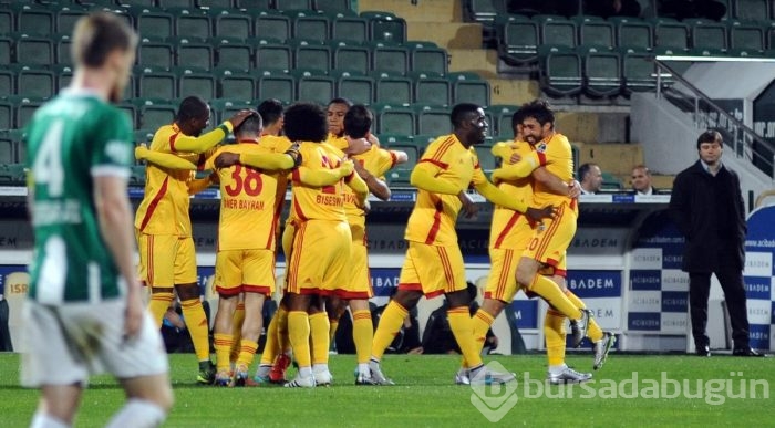 Bursaspor-Kayserispor maçından kareler