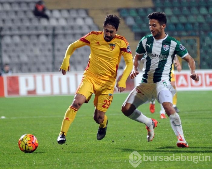 Bursaspor-Kayserispor maçından kareler