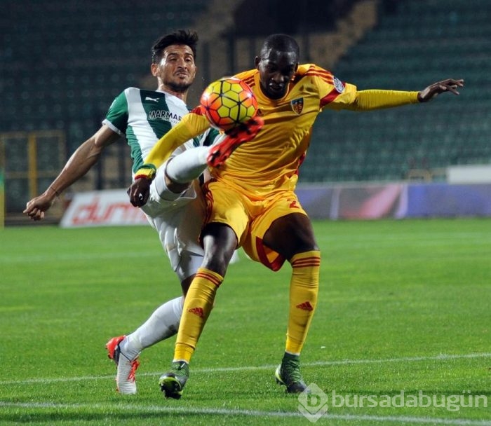 Bursaspor-Kayserispor maçından kareler