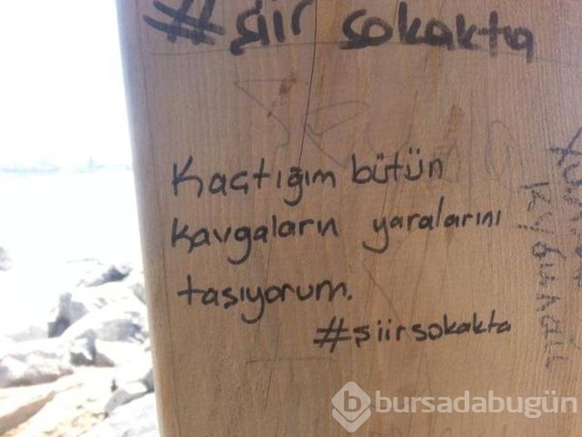Şiir sokakta fırtınası