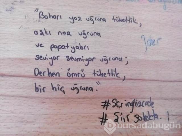 Şiir sokakta fırtınası
