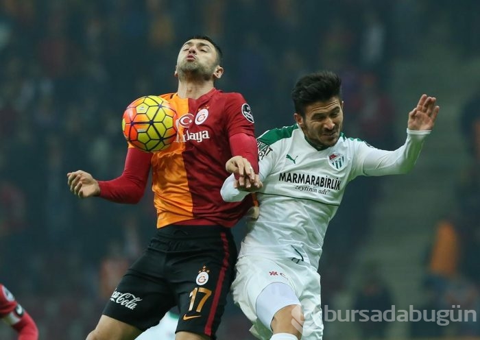 Bursaspor - Galatasaray maçından kareler	
