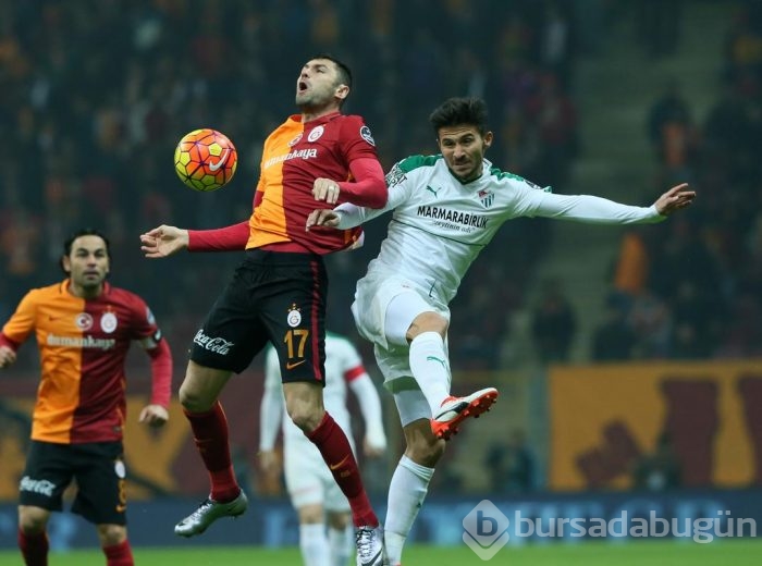 Bursaspor - Galatasaray maçından kareler	
