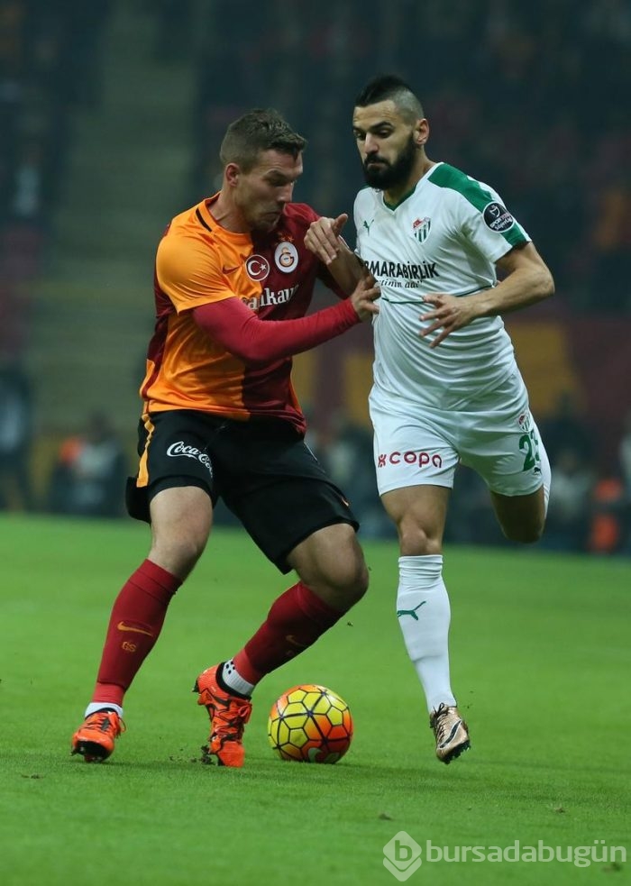 Bursaspor - Galatasaray maçından kareler	