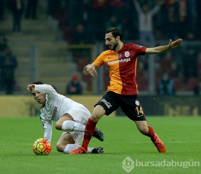 Bursaspor - Galatasaray maçından kareler	