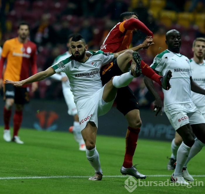 Bursaspor - Galatasaray maçından kareler	