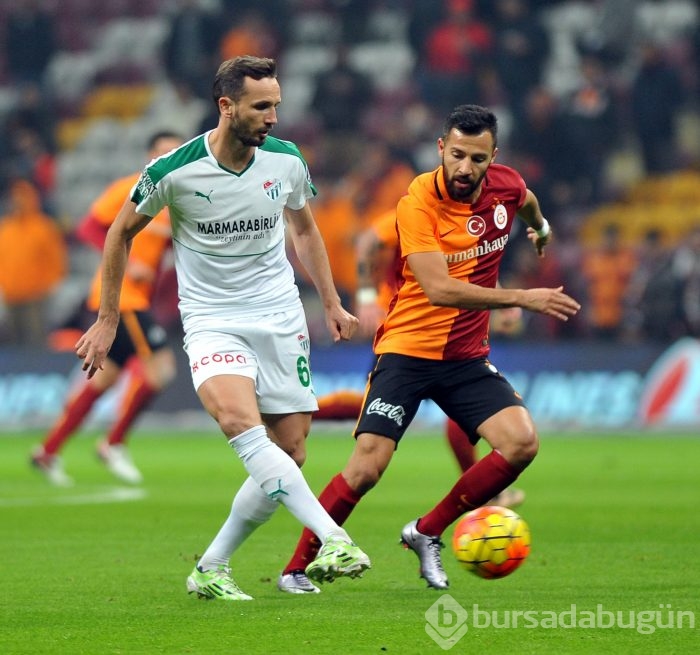 Bursaspor - Galatasaray maçından kareler	
