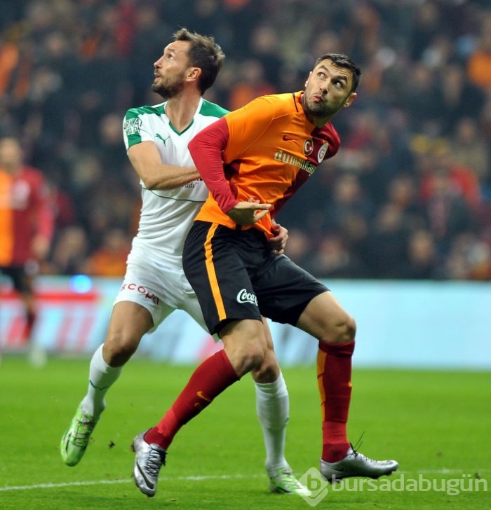 Bursaspor - Galatasaray maçından kareler	