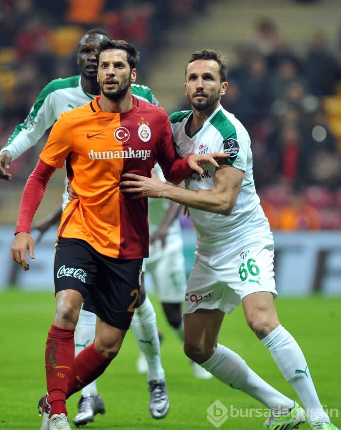 Bursaspor - Galatasaray maçından kareler	