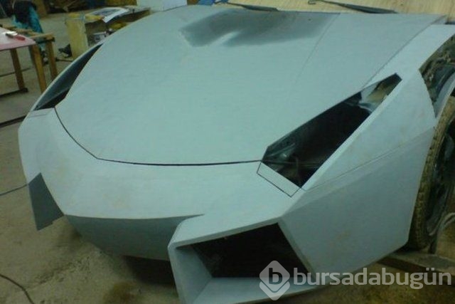 Evinde Lambhorgini Aventador yaptı!