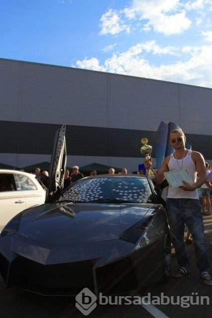 Evinde Lambhorgini Aventador yaptı!