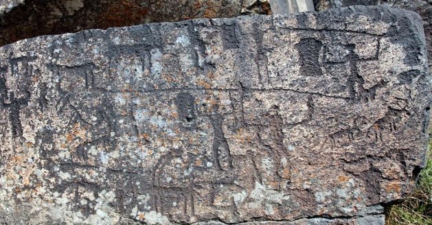 Kars'ta tarih öncesi resimler bulundu 