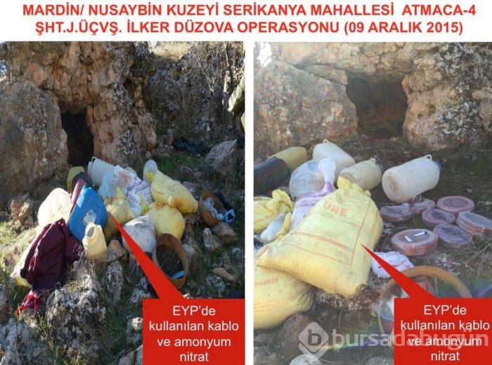 İşte PKK sığınağından çıkanlar	