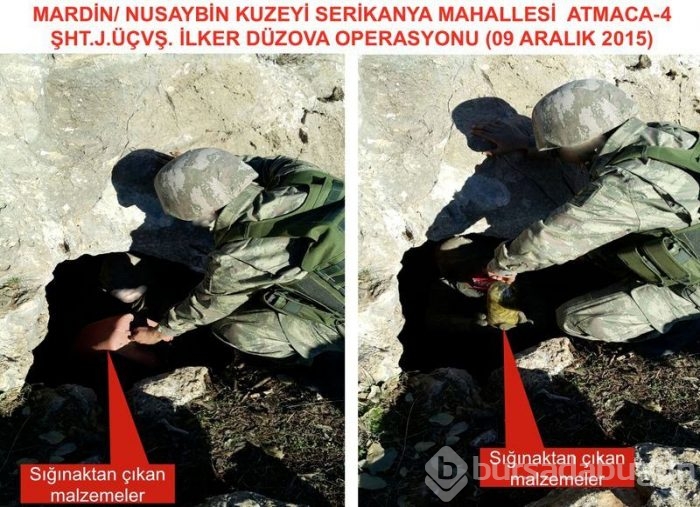 İşte PKK sığınağından çıkanlar	