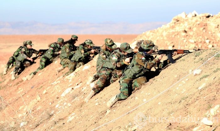 Suriyeli Peşmergeler Esed ve DAEŞ'e karşı eğitim alıyor!