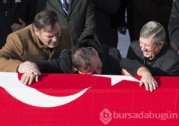 Şehit babaya son veda