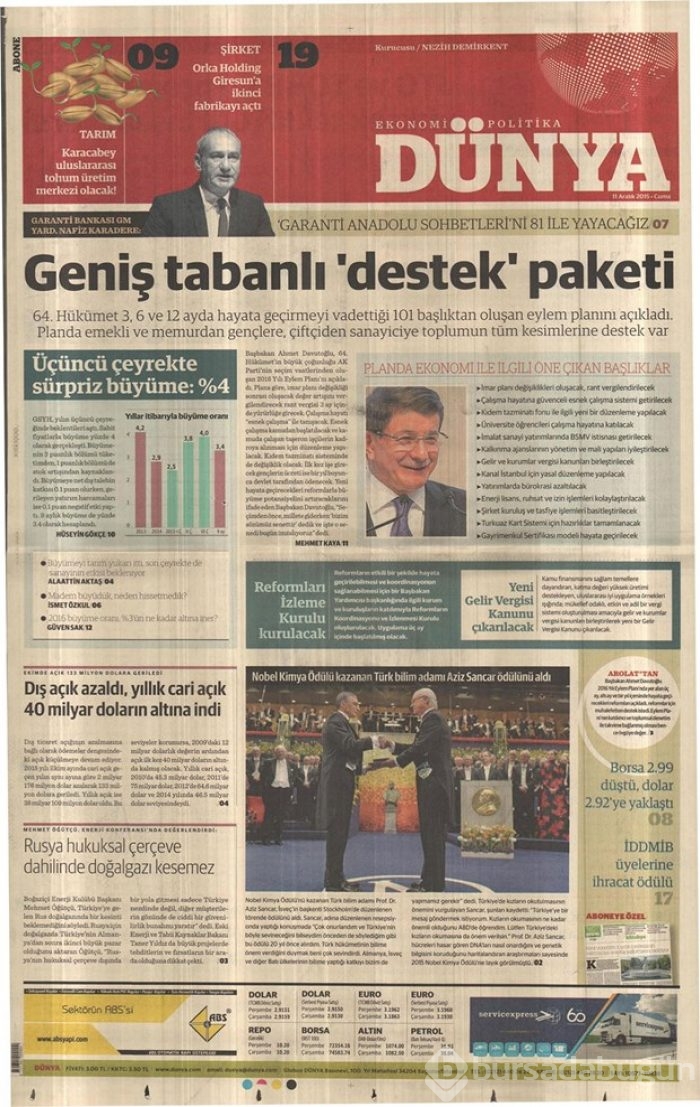 Günün gazete manşetleri - 11 Aralık 2015