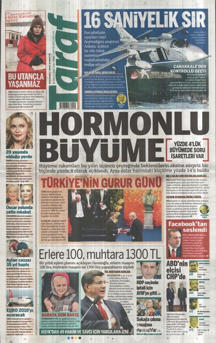 Günün gazete manşetleri - 11 Aralık 2015