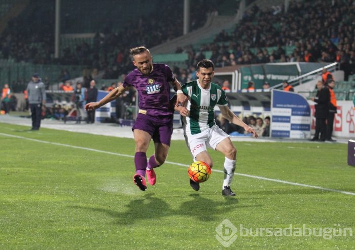 Bursaspor - Osmanlıspor maçından kareler	