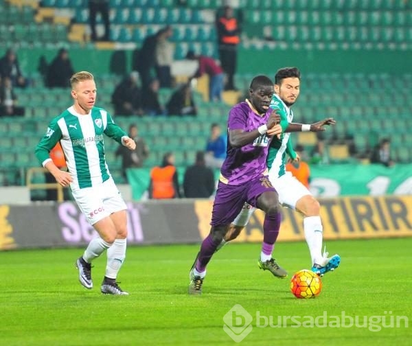 Bursaspor - Osmanlıspor maçından kareler	