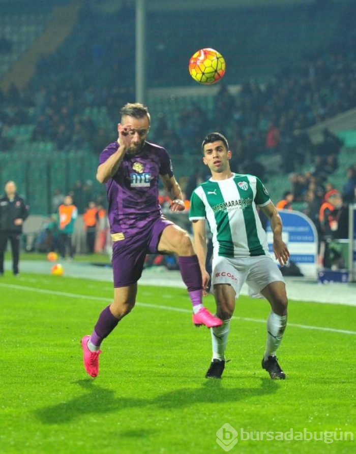 Bursaspor - Osmanlıspor maçından kareler	
