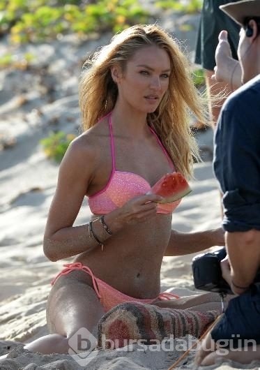 Candice Swanepoel çekimde