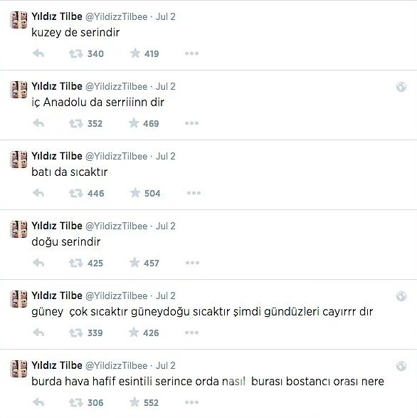 Yıldız Tilbe'den olay tweet'ler