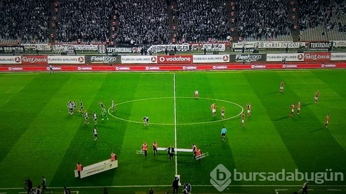 Beşiktaş-Galatasaray maçından kareler