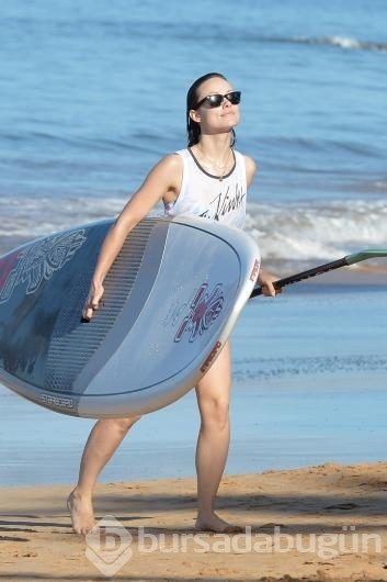 Olivia Wilde kocası ve çocuğuyla birlikte tatilde