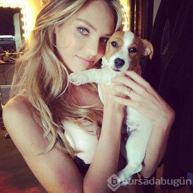 Victoria's Secret meleği Candice Swanepoel objektif karşısına geçti