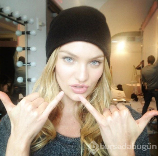 Victoria's Secret meleği Candice Swanepoel objektif karşısına geçti