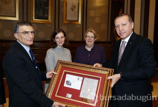 Erdoğan, Aziz Sancar'ı kabul etti