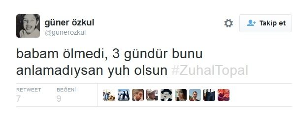 Güner Özkul: ''Yuh olsun Zuhal Topal!''