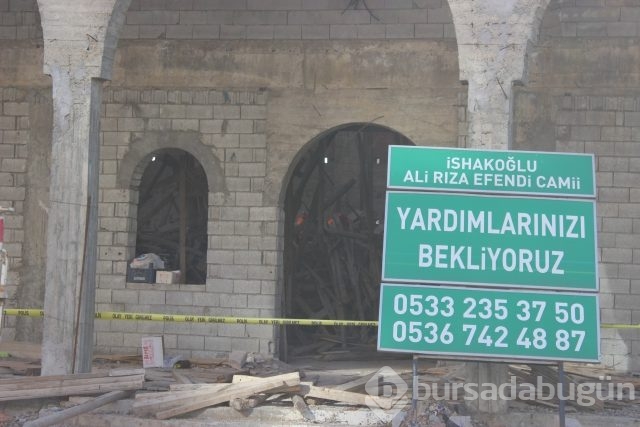 Cami inşaatında göçük