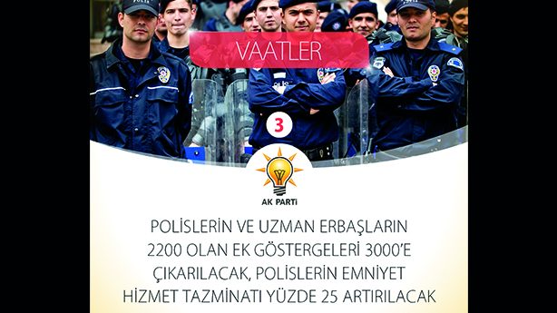 Ak Parti'nin 64. Hükümet'le gerçekleşen seçim vaatleri