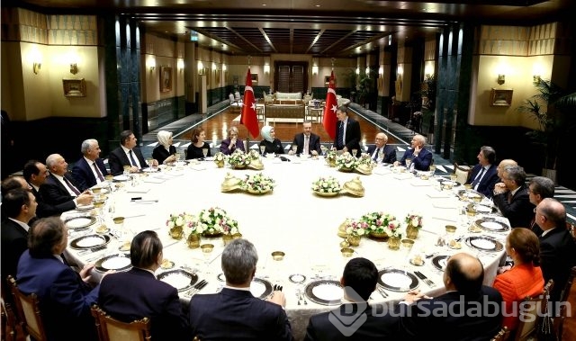 Cumhurbaşkanı Erdoğan, Sancar onuruna akşam yemeği verdi