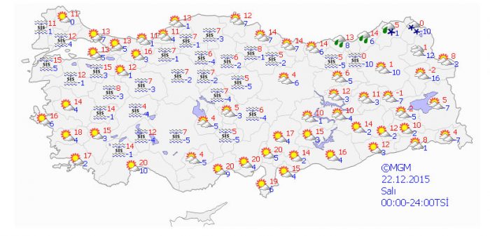 Hafta sonu hava nasıl olacak (18-22 Aralık 2015)	