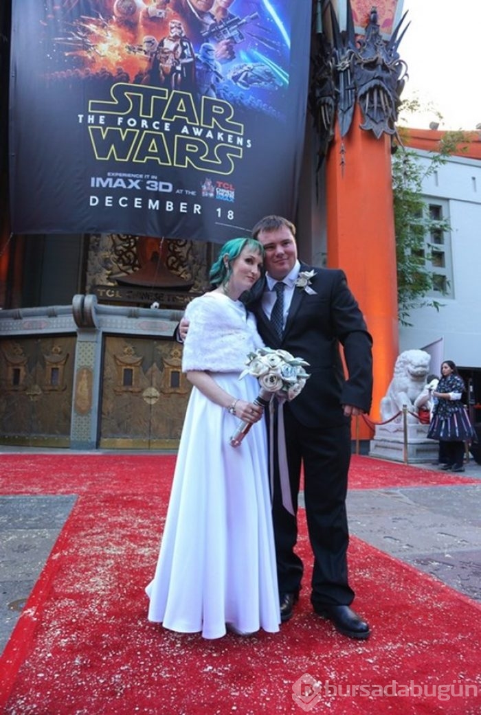 Hollywood'da "Star Wars" nikahı
