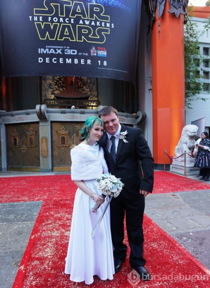 Hollywood'da "Star Wars" nikahı